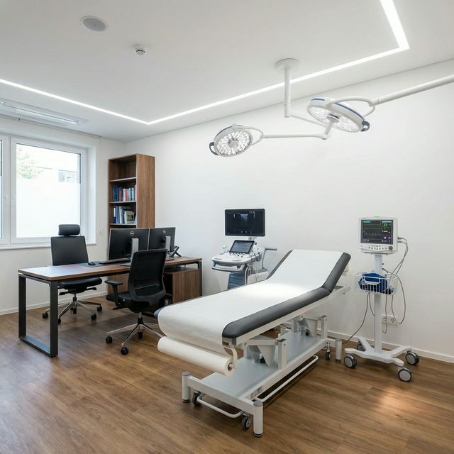 Espace de consultation lumineux et apaisant